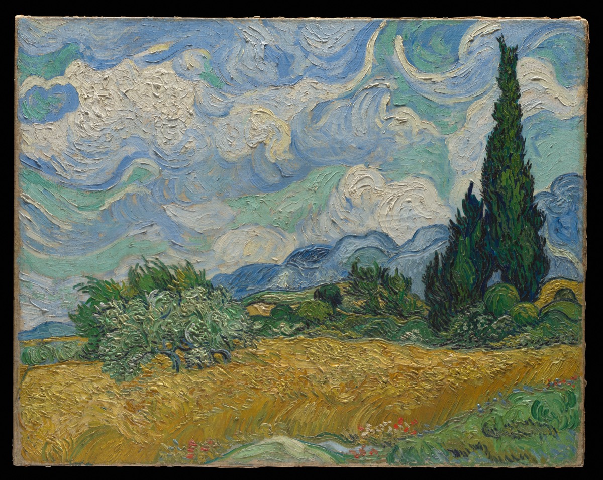 Van Gogh, Wheat Field with Cypresses