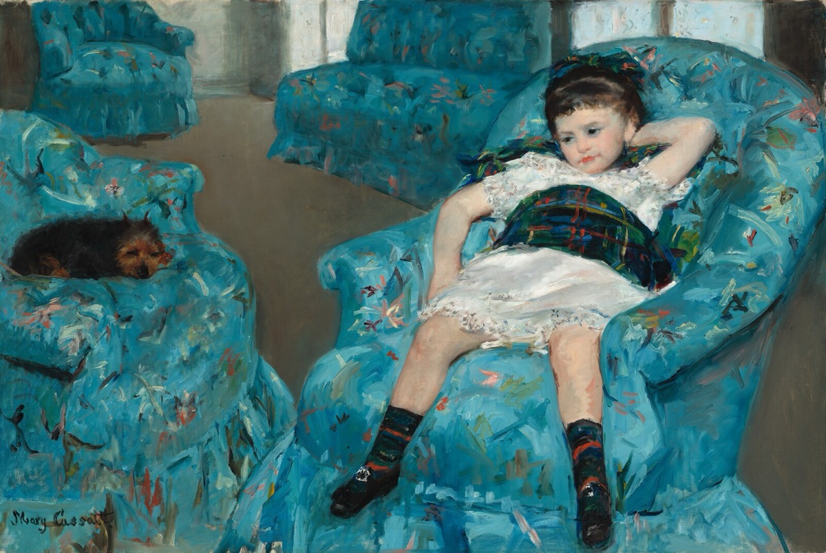 Cassatt, Little Girl in a Blue Armchair