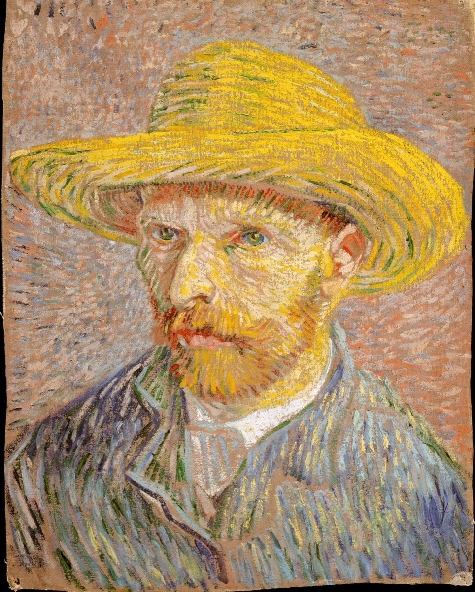 Van Gogh, Self-Portrait with a Straw Hat